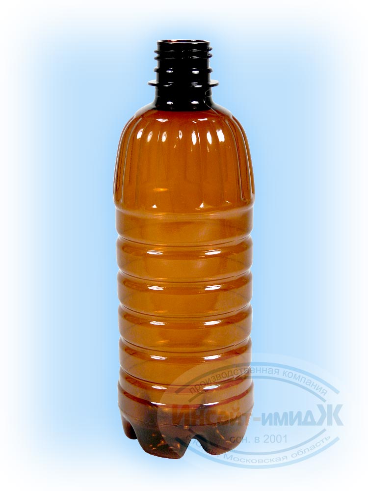 ПЭТ бутылка 0,5 литра, коричневая. Горло 28 мм PCO1810. Цена за бутылку 7,67