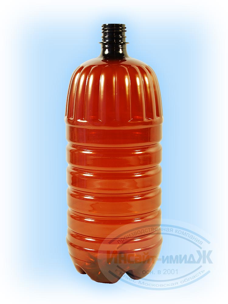 ПЭТ бутылка 2 литра, коричневая. Горло 28 мм PCO1810. Цена за бутылку 10,05